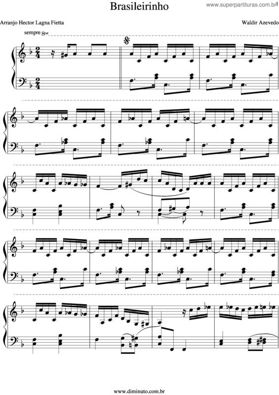 Partitura da música Brasileirinho v.30