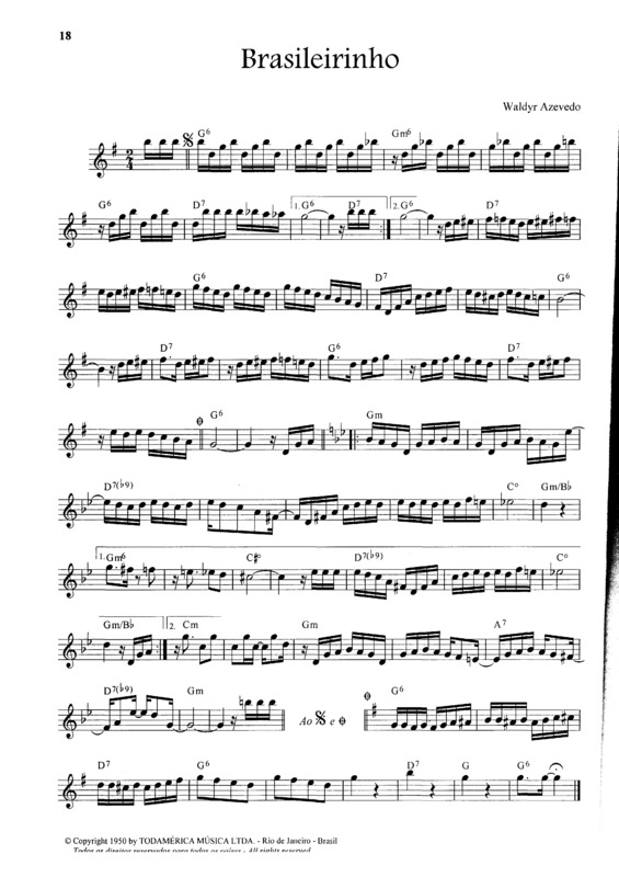 Partitura da música Brasileirinho v.33