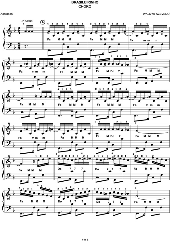 Partitura da música Brasileirinho v.35