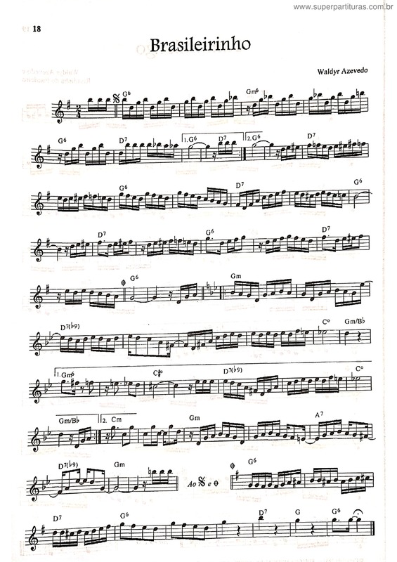 Partitura da música Brasileirinho v.38