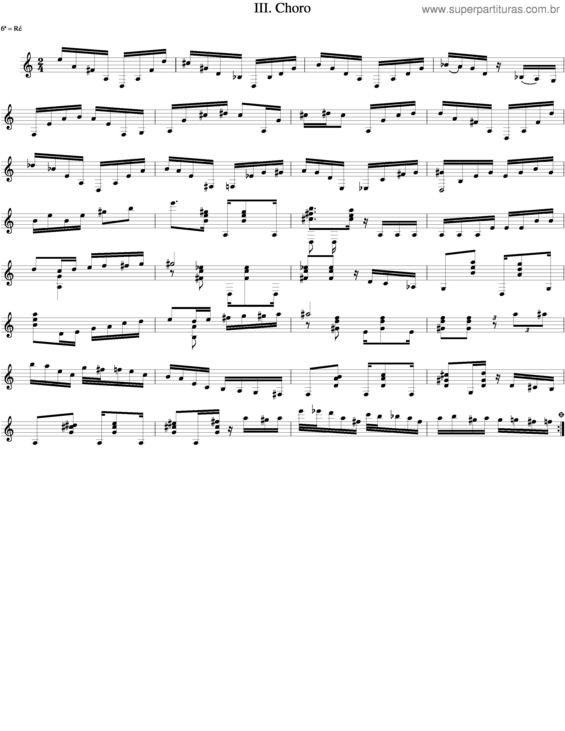 Partitura da música Brasiliana v.2