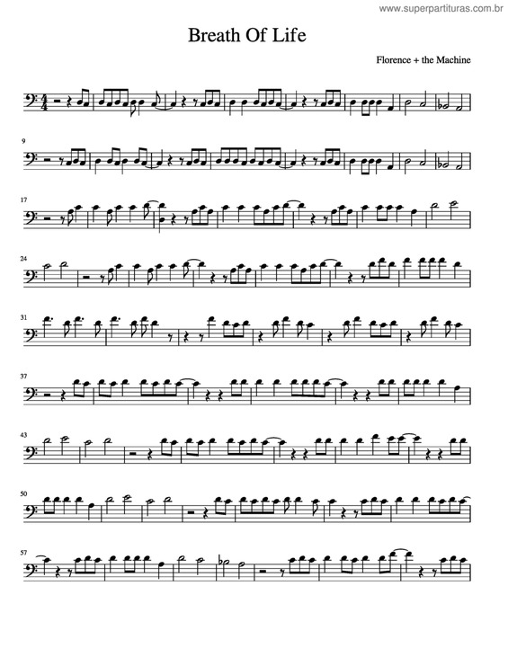 Partitura da música Breath Of Life