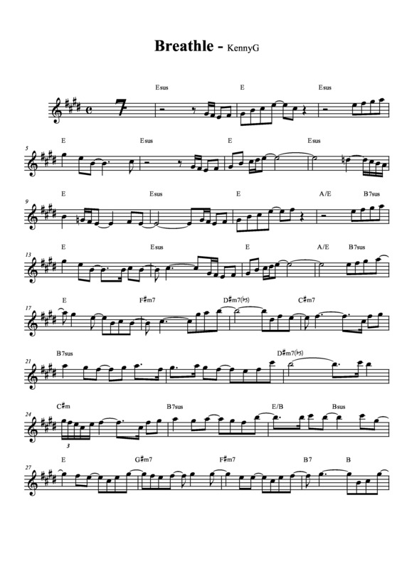 Partitura da música Breathle v.2