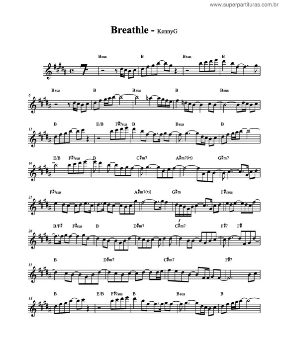 Partitura da música Breathle