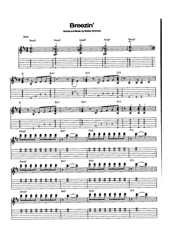 Partitura da música Breezin v.2