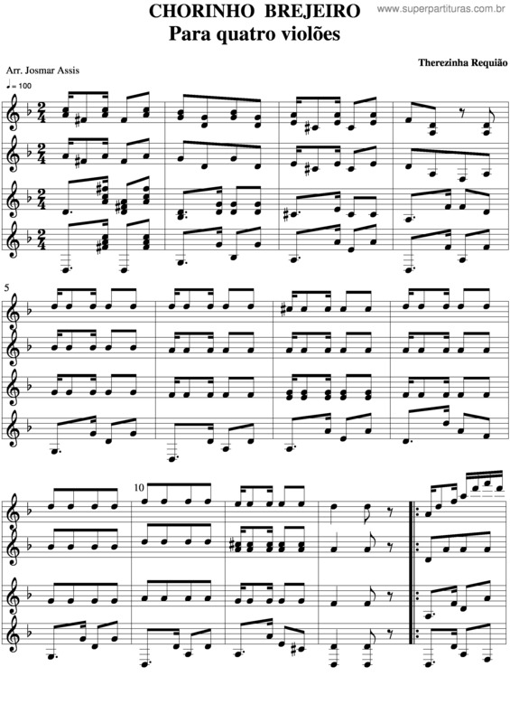 Partitura da música Brejeiro v.13