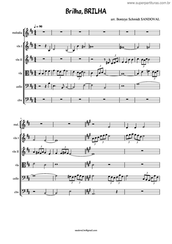 Partitura da música Brilha Brilha Estrelinha – Misc Children Brilha Brilha