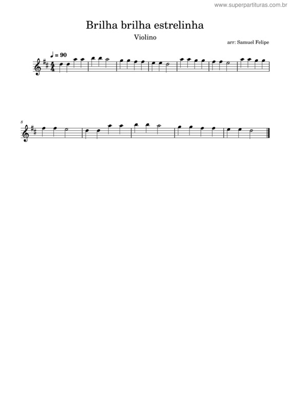 Partitura da música Brilha Brilha Estrelinha v.11