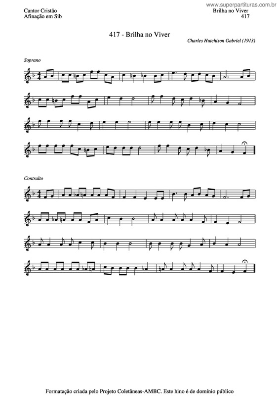 Partitura da música Brilha No Viver v.3