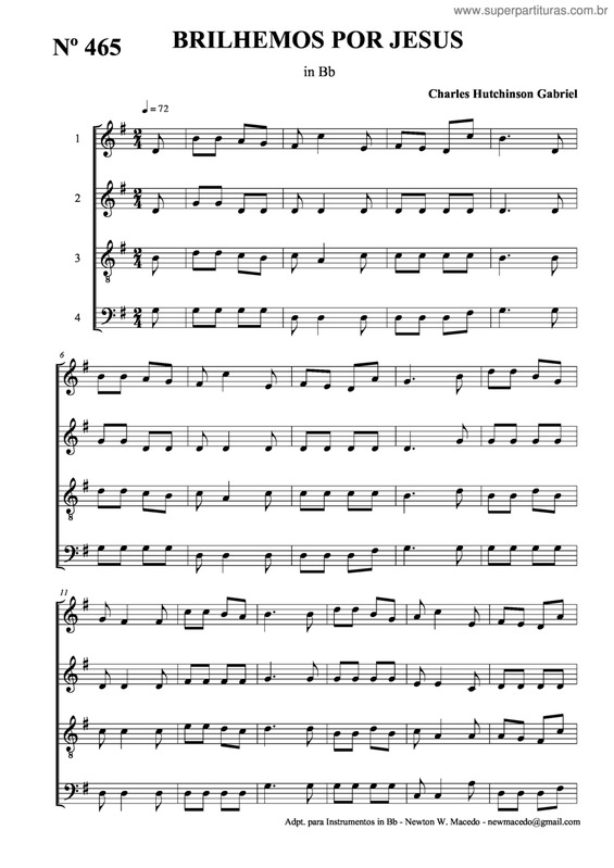 Partitura da música Brilhemos Por Jesus v.2