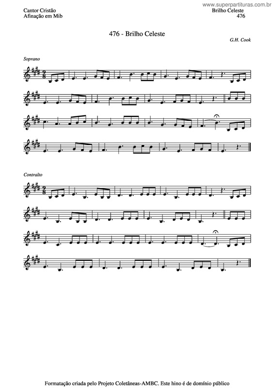 Partitura da música Brilho Celeste v.7