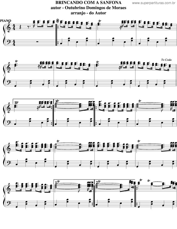 Partitura da música Brincando Com A Sanfona v.5