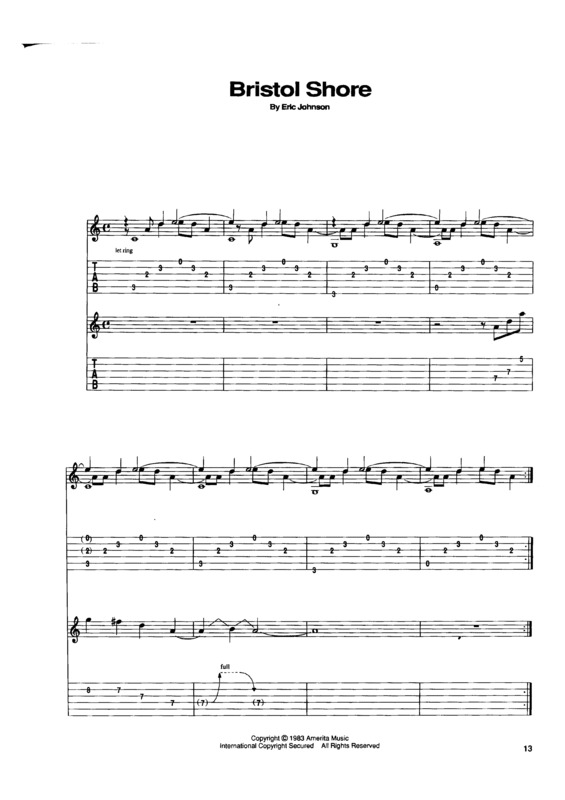 Partitura da música Bristol Shore