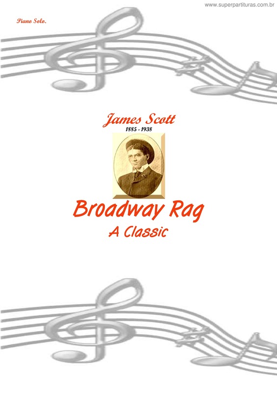 Partitura da música Broadway Rag