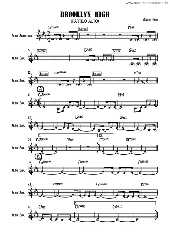 Partitura da música Brooklyn High v.3