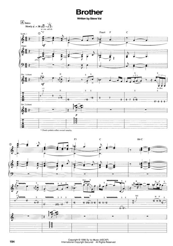 Partitura da música Brother v.3