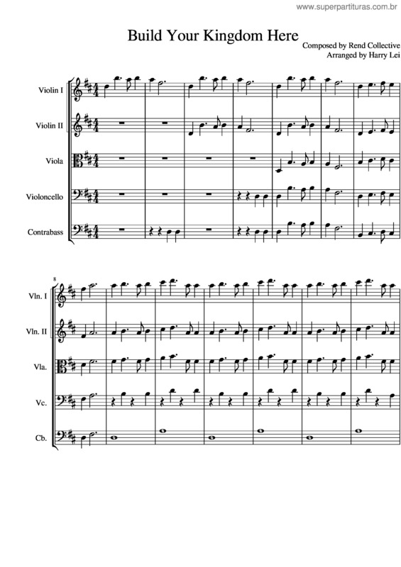 Partitura da música Build Your Kingdom Here
