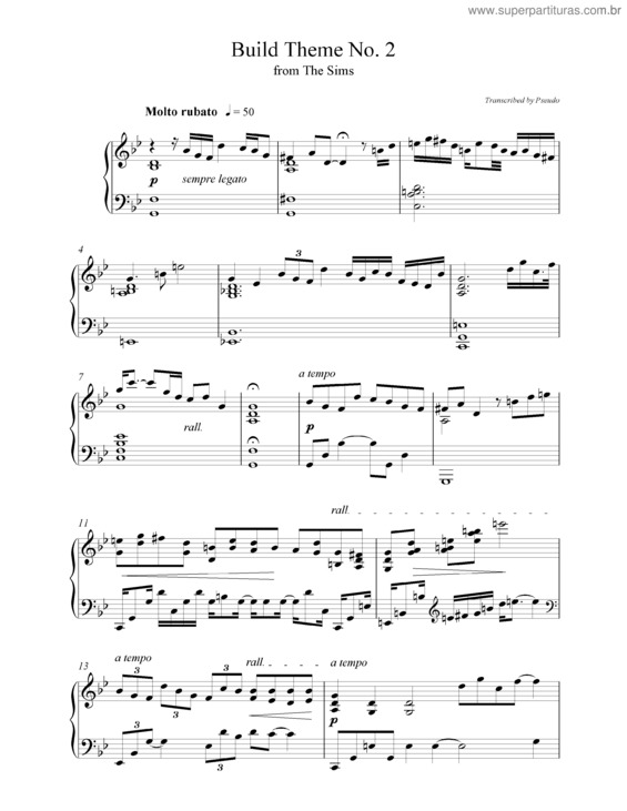 Partitura da música Building Theme 2