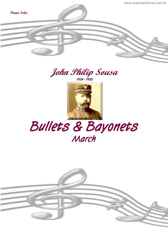 Partitura da música Bullets and Bayonets