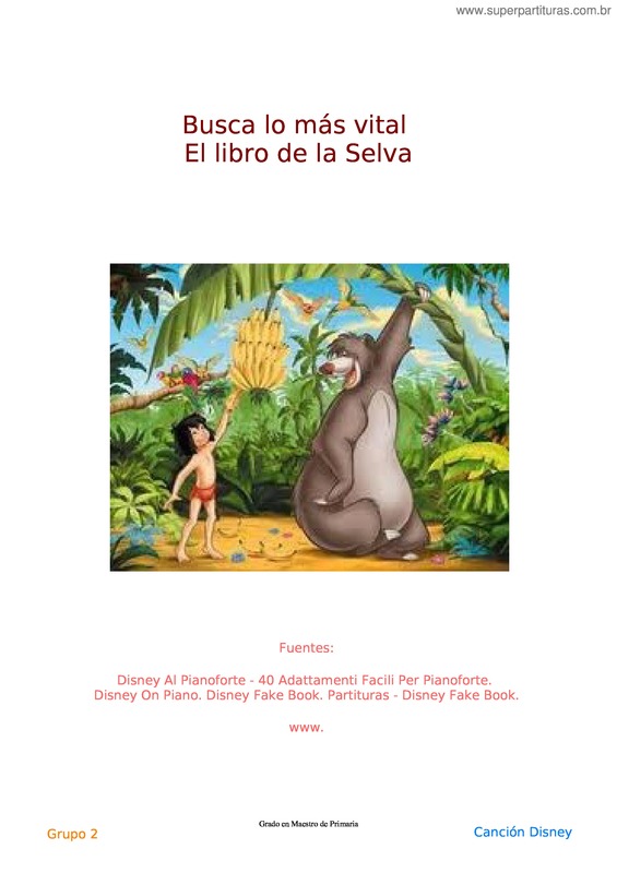 Partitura da música Busca Lo Más Vital