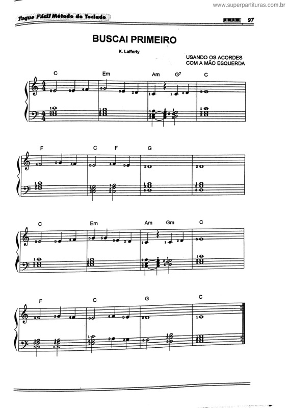 Partitura da música Buscai Primeiro v.6