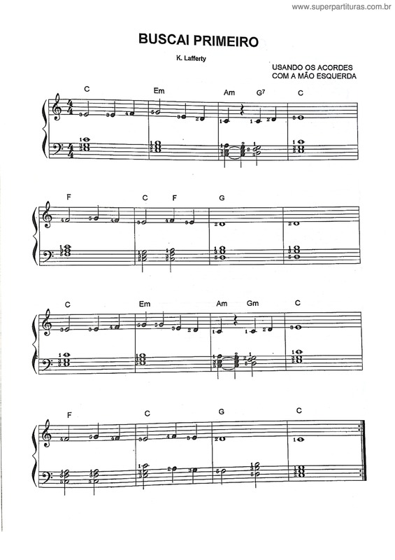 Partitura da música Buscai Primeiro v.9