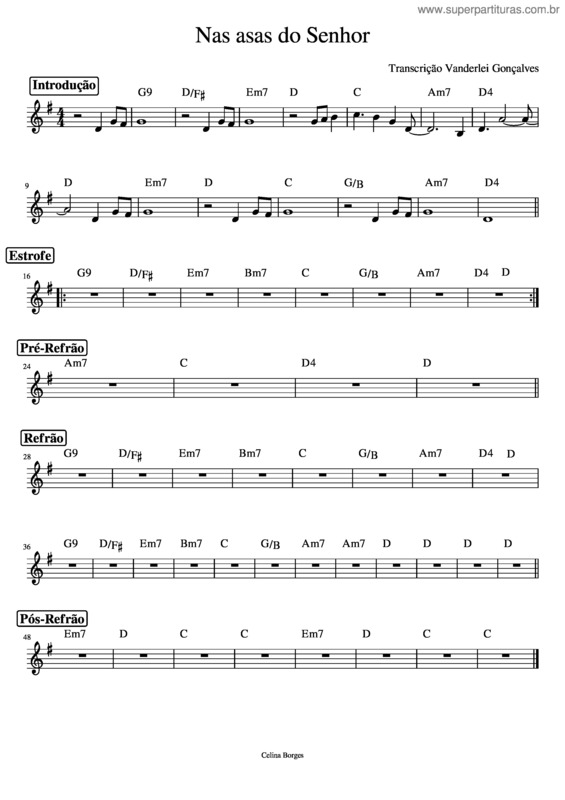 Partitura da música Busque O Alto – Celina Borges Nas Asas Do Senhor – Celina Borges