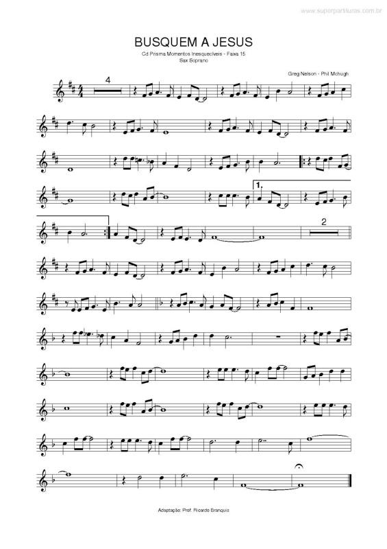 Partitura da música Busquem a Jesus v.2