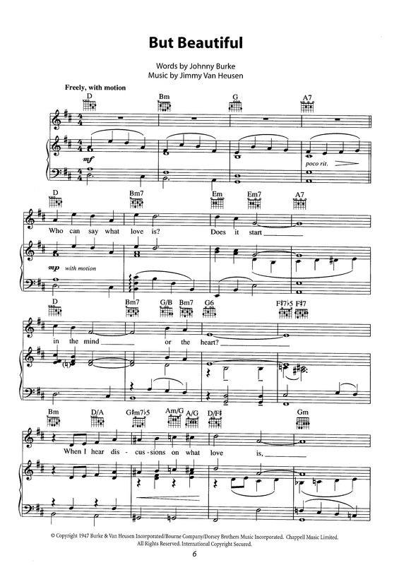 Partitura da música But Beautiful v.2