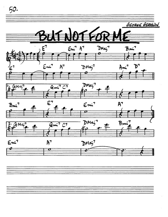 Partitura da música But Not For Me v.2