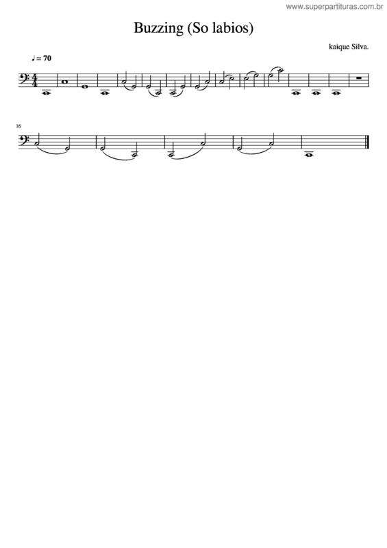 Partitura da música Buzzing