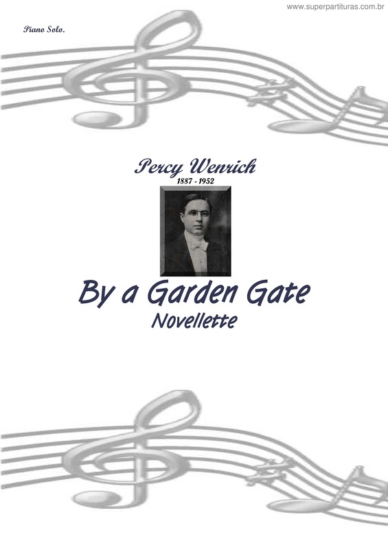 Partitura da música By a Garden Gate