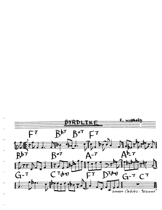 Partitura da música Byrdlike v.3