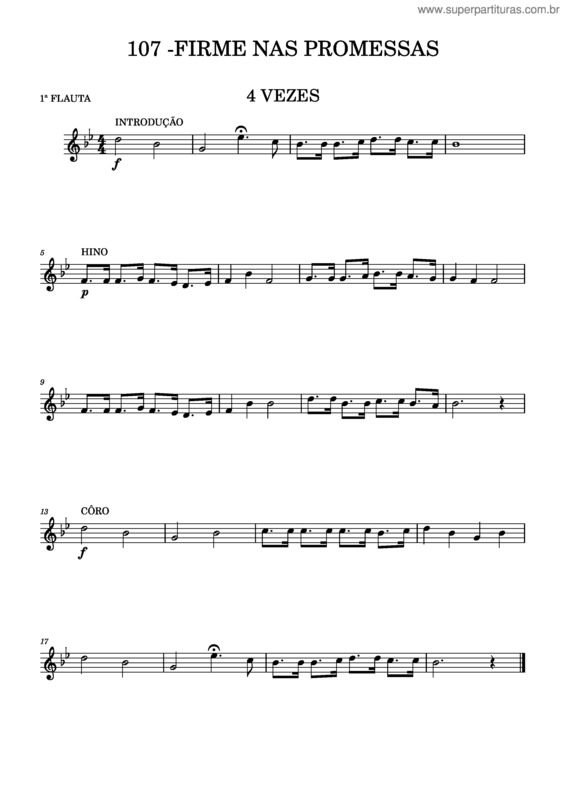 Partitura da música C.