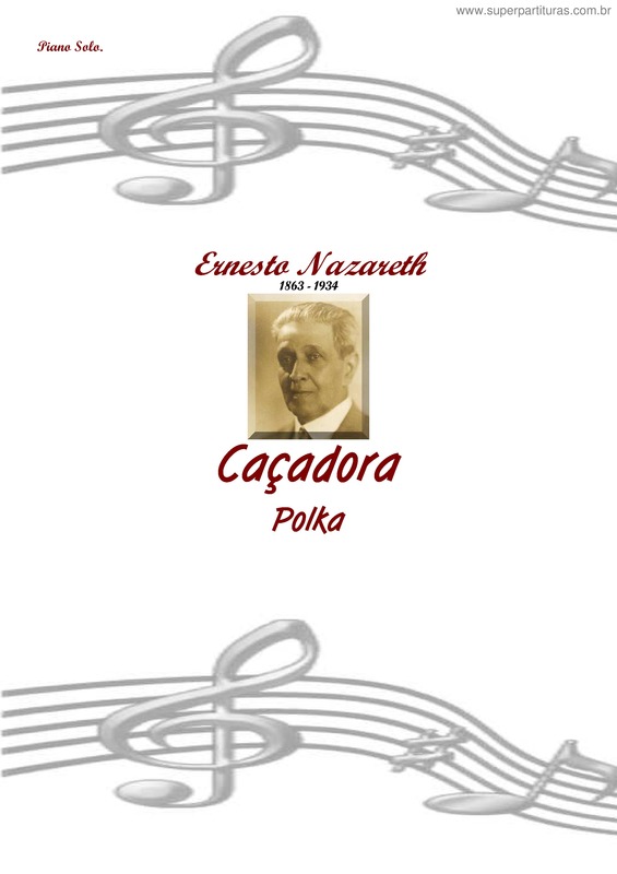 Partitura da música Cacadora v.4