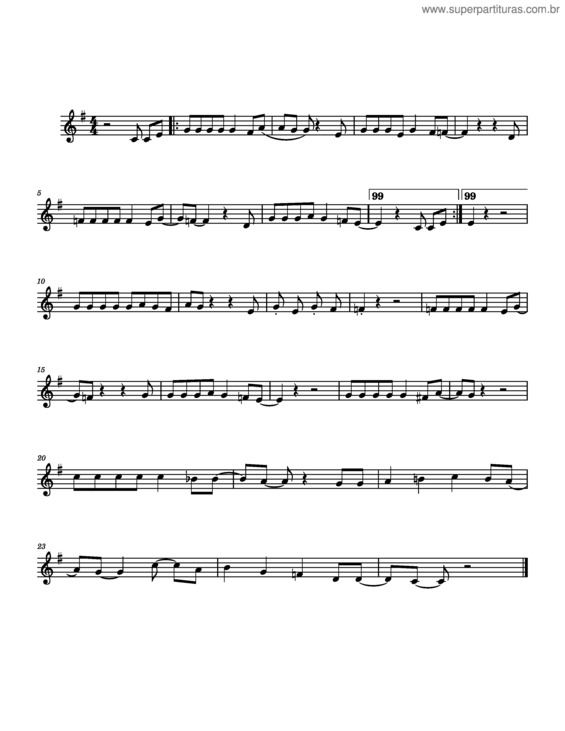 Partitura da música Cachaça Não É Água