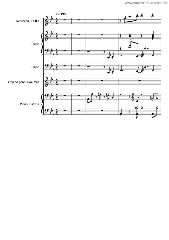 Partitura da música Cada D A Te Amo M S Fulll