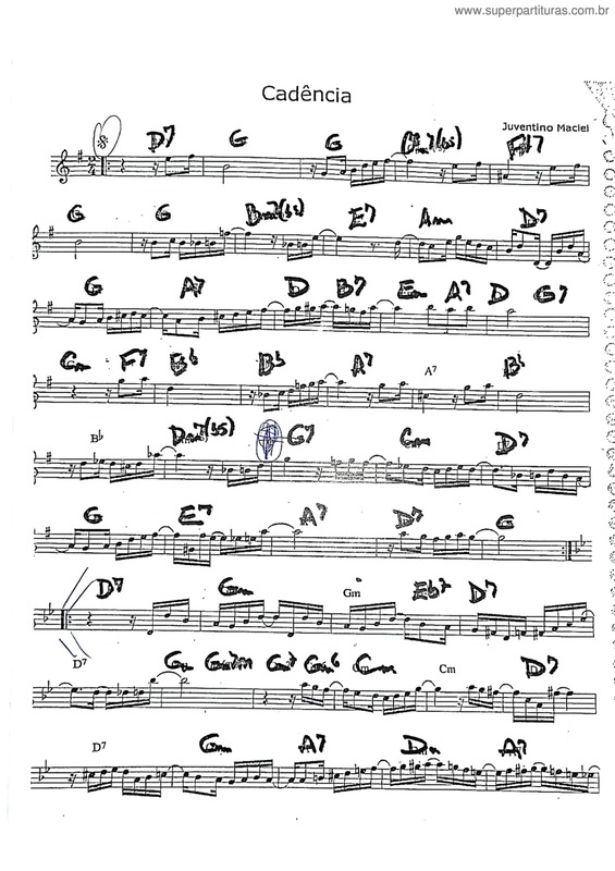 Partitura da música Cadência v.3