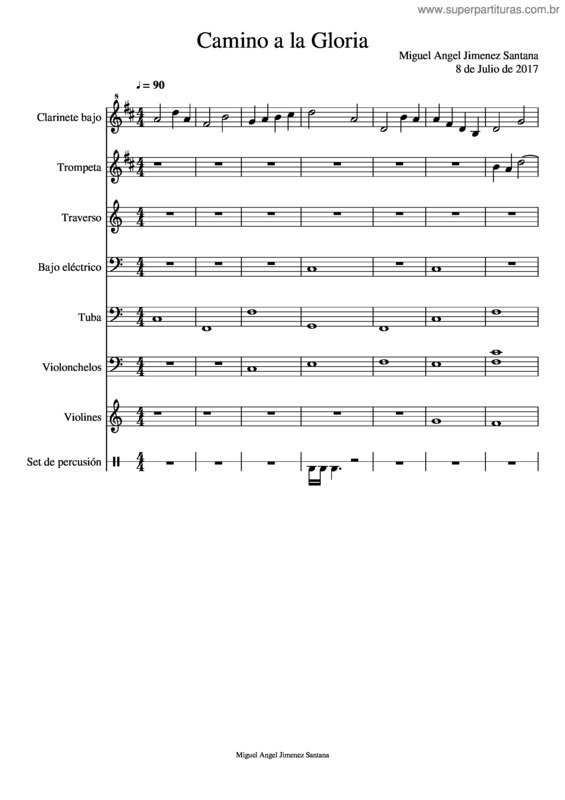 Partitura da música Camino A La Gloria