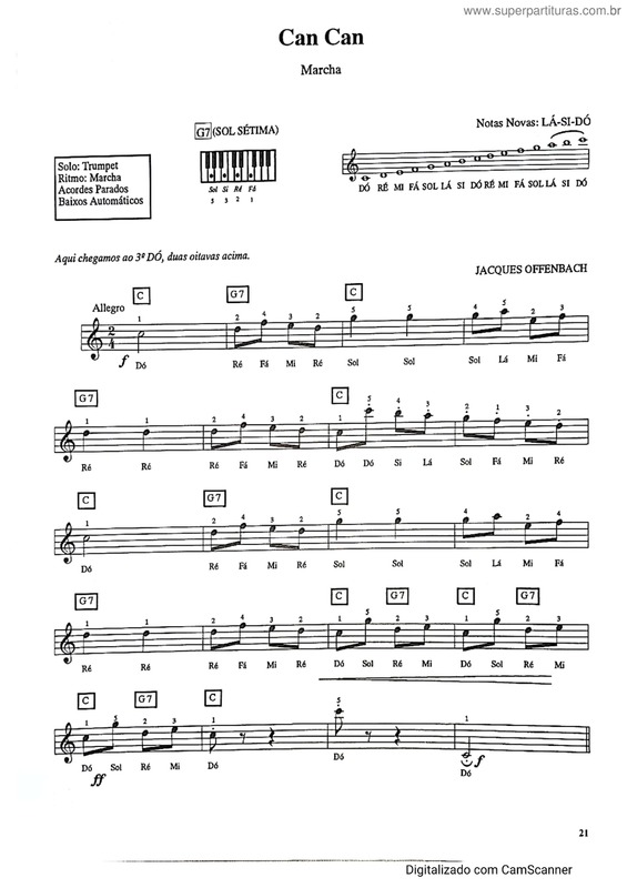 Partitura da música Can Can v.9