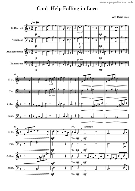 Partitura da música Can`T Help Falling In Love – Elvis Presley Can`T Help Falling In Love – Elvis Presley Can`T Help Falling In Love