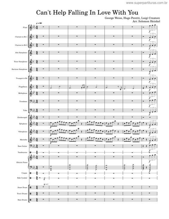 Partitura da música Can`T Help Falling In Love – Elvis Presley Can`T Help Falling In Love – Elvis Presley