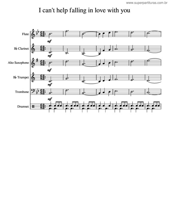 Partitura da música Can`T Help Falling In Love – Elvis Presley v.15