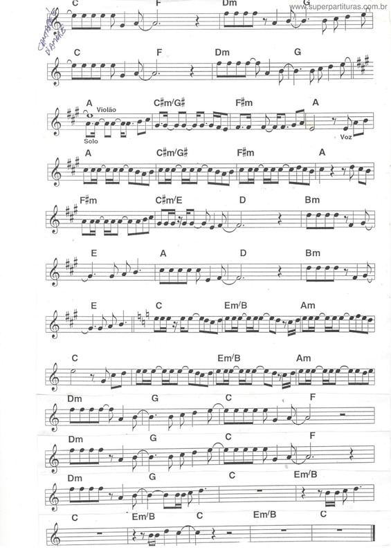 Partitura da música Cantare é D`Amore v.3