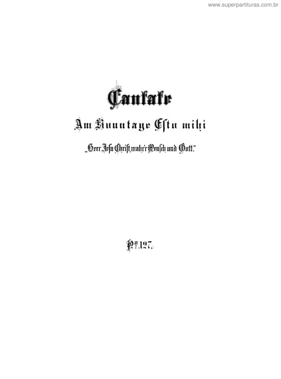 Partitura da música Cantata No. 127 v.2