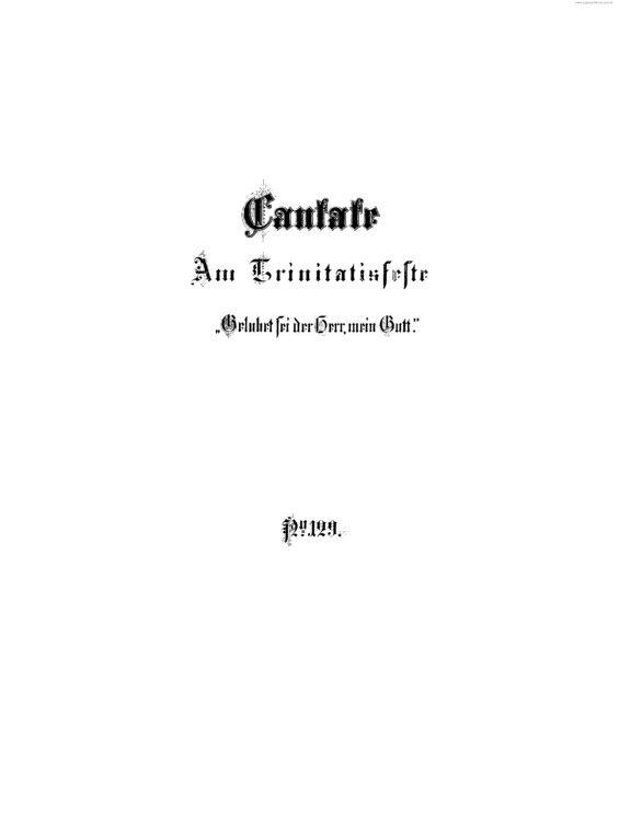 Partitura da música Cantata No. 129 v.2