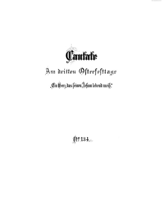 Partitura da música Cantata No. 134 v.2