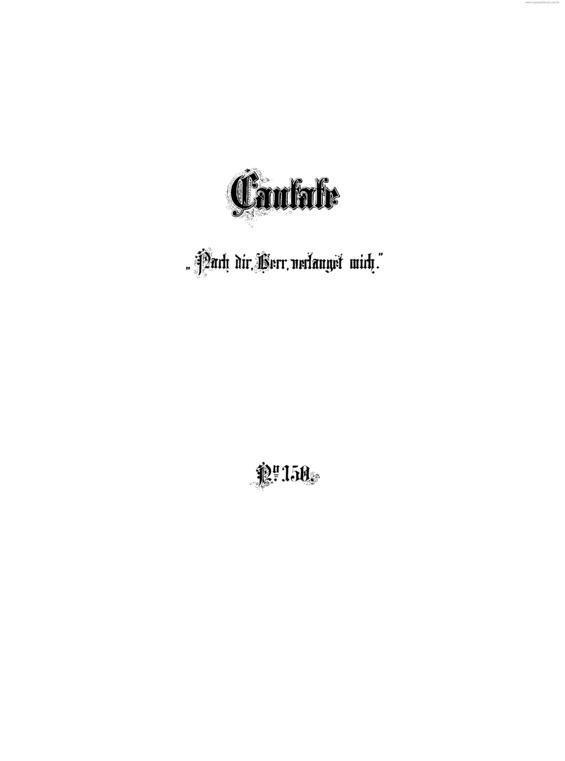Partitura da música Cantata No. 150 v.2