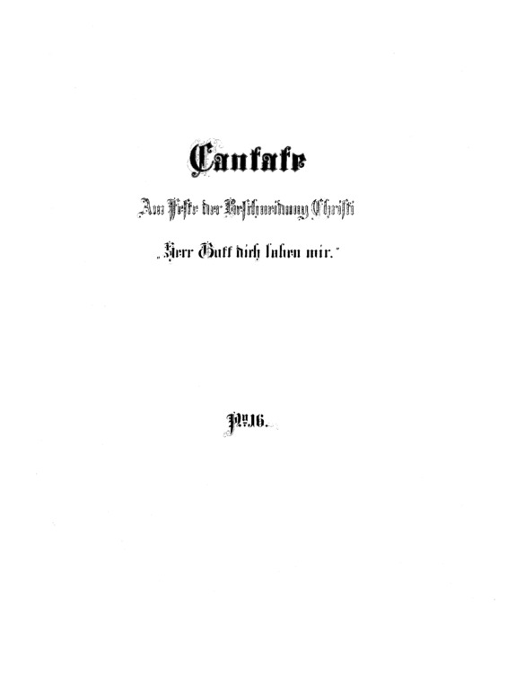 Partitura da música Cantata No. 16 v.2