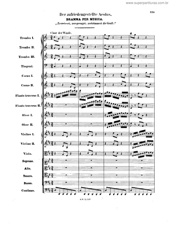 Partitura da música Cantata No. 205